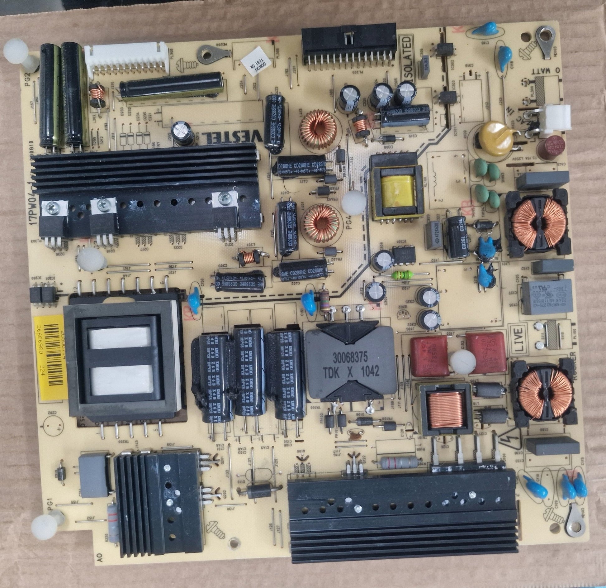 17PW04 - 1 (090810) VESTEL Fuente Alimentación OKI V32B - led1 - PIEZASTV