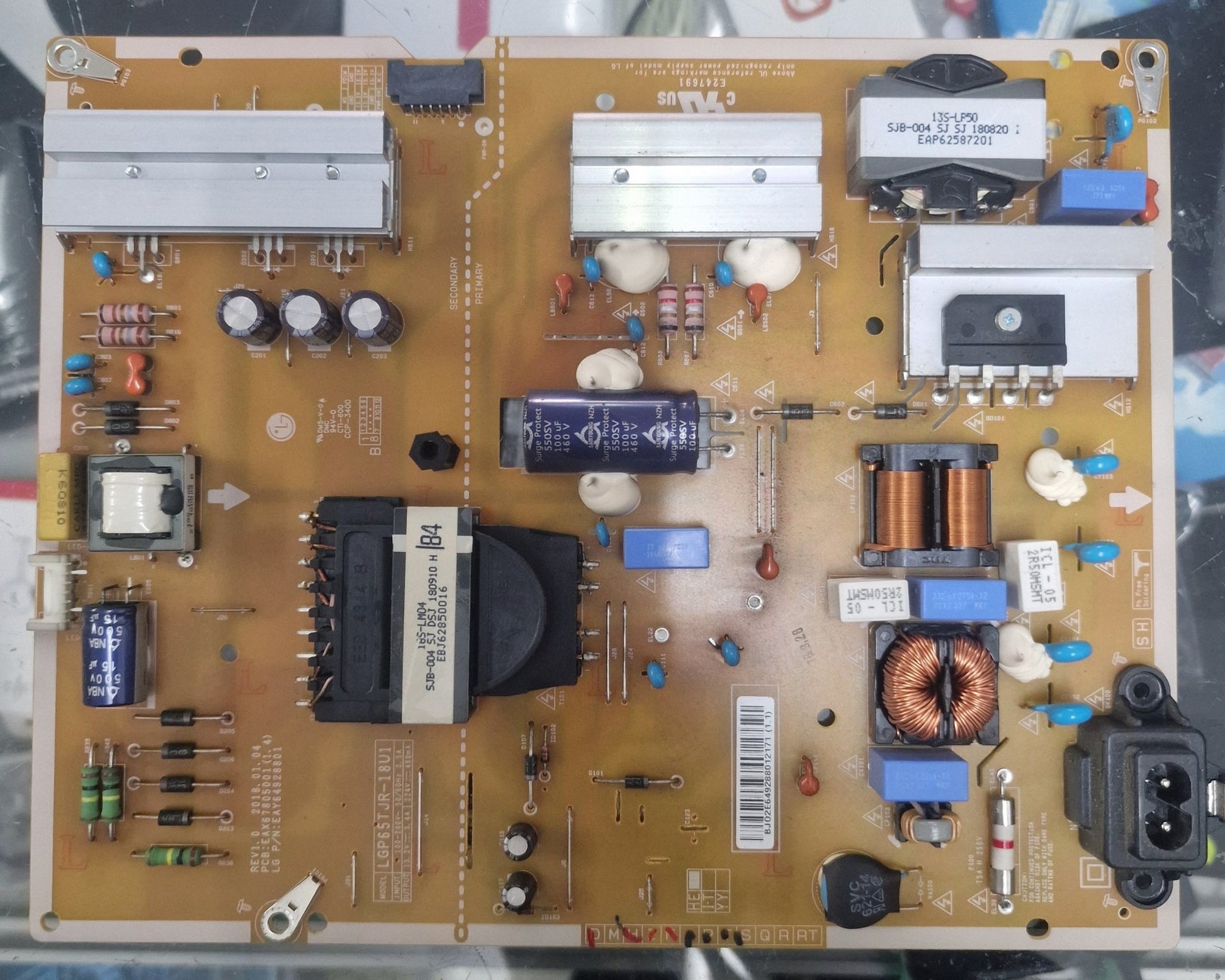 Fuente Alimentación EAX67805001(1.4), LG 65UK6300PLB - PIEZASTV