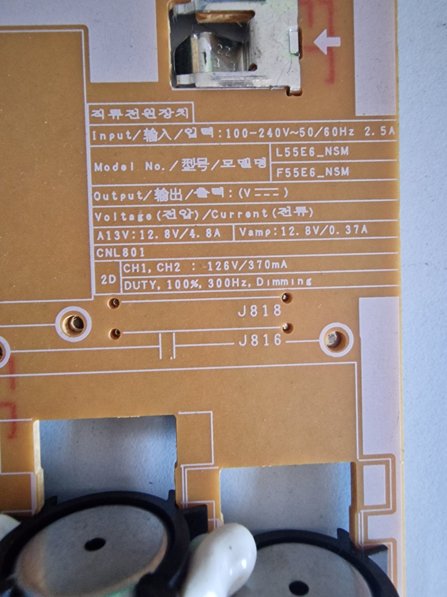 Fuente de alimentación L55E6_NSM PSLF171301A BN44 - 00932B - PIEZASTV