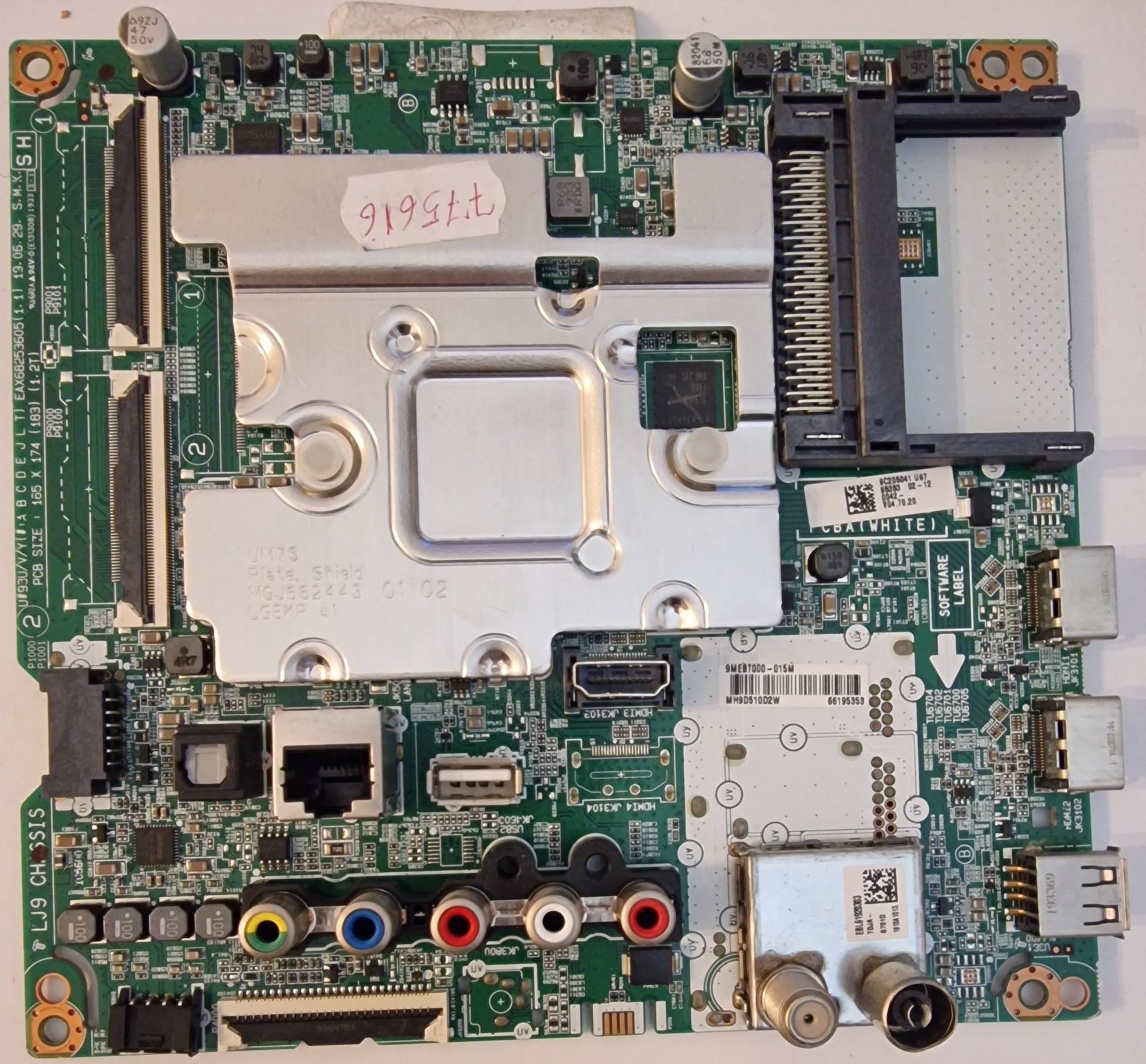 Main board placa principal eax68253605 (1.1) - lg 43um7390plc - PIEZASTV