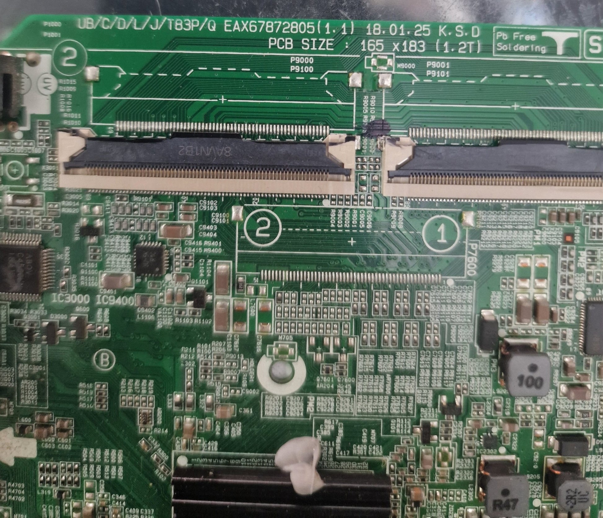 Placa Main EAX67872805(1.1), LG 65UK6300PLB - PIEZASTV