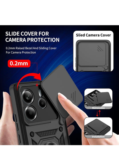 Funda para Xiaomi Redmi Note 14 5G (No compatible con la versión 4G).incluye 2 protectores de pantalla de cristal templado.